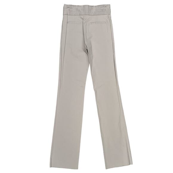 Valentino Roma Spa Pants Womens Size 2 Italy Size 38/2 Raw Hem Cream Gray Taupe - Picture 3 of 16